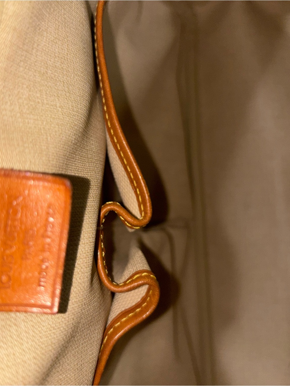Louis Vuitton Brown Monogram Canvas Satchel with Tan Leather Trim - Picture 8 of 9
